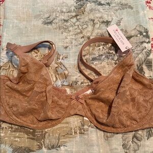 Victoria's Secret Lace Underwire Bra in Brown